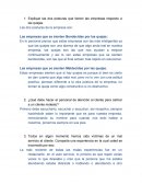 Explique las dos posturas que tienen las empresas respecto a las quejas