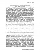 Reporte de lectura del libro “Estrategias de Comunicación”