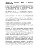 CENTROS DE FORMACIÓN TÉCNICA E INSTITUTOS PROFESSIONALES