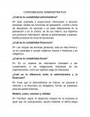 CONTABILIDAD ADMINISTRATIVA ¿Cuál es la contabilidad administrativa?