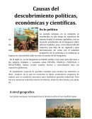 Causas del descubrimiento políticas, económicas y científicas