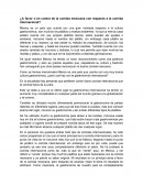 ¿A favor o en contra de la comida mexicana con respecto a la comida internacional?