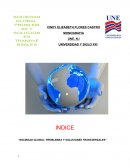 SOCIEDAD GLOBAL: PROBLEMAS Y SOLUCIONES TRANSVERSALES