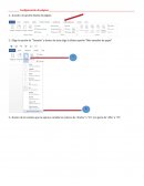 Configuración de página word