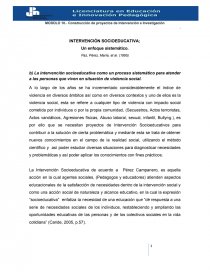 INTERVENCIÓN SOCIOEDUCATIVA - Un enfoque sistemático.. Página 1