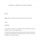 UNA MIRADA A LA CRISIS DE LA EDUCACION EN COLOMBIA