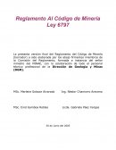 Informe topografia, reglamento