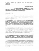 Escrito de ofrecimientos de prueba