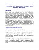 LAS ACTIVIDADES DE FITNESS EN LOS GIMNASIOS Y CENTROS DEPORTIVOS