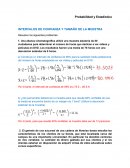 INTERVALOS DE CONFIANZA Y TAMAÑO DE LA MUESTRA