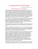 Ensayo La importancia de la etimóloga