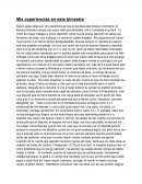 Mis experiencias en este bimestre