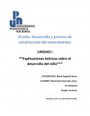 El niño: Desarrollo y proceso de construcción del conocimiento. Explicaciones teóricas sobre el desarrollo del niño