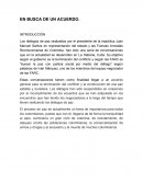 EN BUSCA DE UN ACUERDO