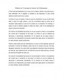 Reflexión de “El mercader de Venecia” de W.Shakespeare.