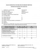 HOJA DE ASIGNATURA CON DESGLOSE DE UNIDADES TEMÁTICAS INFORMACIÓN REQUERIDA POR ASIGNATURA