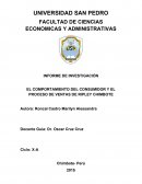 INFORME DE INVESTIGACIÓN EL COMPORTAMIENTO DEL CONSUMIDOR Y EL PROCESO DE VENTAS DE RIPLEY CHIMBOTE