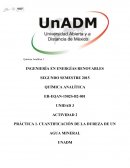 PRÁCTICA 1. CUANTIFICACIÓN DE LA DUREZA DE UN AGUA MINERAL
