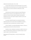 PRESUPUESTO MAESTRO GLOBAL, TOTAL O TIPO