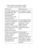 Cuál o cuáles son las grandes ventajas y desventajas con que cuenta esta matriz.