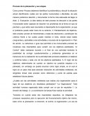 Proceso de la planeación y sus etapas