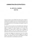 Administración estratégica El arte de la guerra
