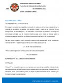 FUNDAMENTOS DE LA EDUCACIÓN SUPERIOR