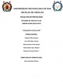 Violencia escolar - Informe