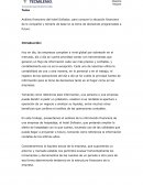 Análisis financiero del hotel Soñador, para conocer la situación financiera de la compañía y tomarla de base en la toma de decisiones programadas a futuro.