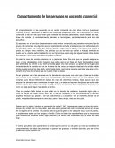 Comportamiento de las personas en un centro comercial