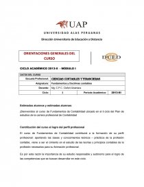 Ejemplo de la Orientacion del curso. Página 1