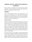 ANSIEDAD, ANGUSTIA Y ESTRÉS: TRES CONCEPTOS A DIFERENCIAR