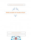 Redes sociales, mi mundo virtual