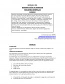 MODULO DE: INTRODUCCIÓN AL DERECHO NOCIONES GENERALES