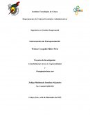 Contabilidad por áreas de responsabilidad y Presupuesto base cero.
