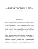 REVISIÓN DE ACTIVIDADES DEL SISTEMA EDUCATIVO NACIONAL DURANTE EL SEXENIO 1958- 1970
