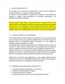 CUALES SON LOS TIPOS DE PROYECTO DE INVERSIÓN