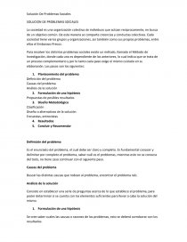 SOLUCION DE PROBLEMAS SOCIALES. Página 1