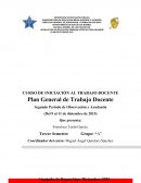 Plan de segunda semana de trabajo