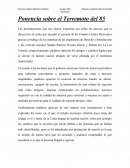 Ponencia sobre el Terremoto del 85