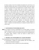Caso de Criminología: escena el delito