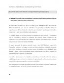 Lectura: Estándares, Evaluación y Currículo