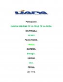 BIOLOJIA ISAURA SABRINA DE LA CRUZ DE LA ROSA.