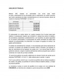 Análisis de trabajo dentro de la empresa