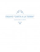 ENSAYO “CARTA A LA TIERRA”