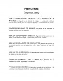 Principios básicos de la empresa