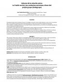 La Fusión social y las conductas extremas a favor del propio grupo (Endogrupo)