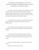 INVESTIGACIÓN SOBRE LOS DETERMINANTES DEL CONSUMO DE ALIMENTOS ECOLÓGICOS EN ESPAÑA