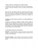 La ética - Cuestionario resuelto