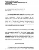 ORDINARIO CIVIL POR CONTROVERSIA FAMILIAR